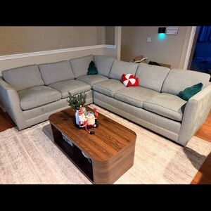 Elegant Gray Sectional Sofa